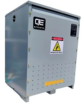 Transformador tipo seco reductor conexión delta estrella 112.5 Kva AL-AL